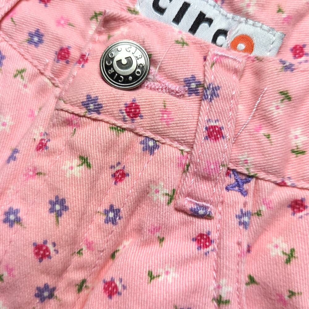 Vintage Circo Shorts Girls Size 8 Pink Floral Dainty Denim - Picture 3 of 5